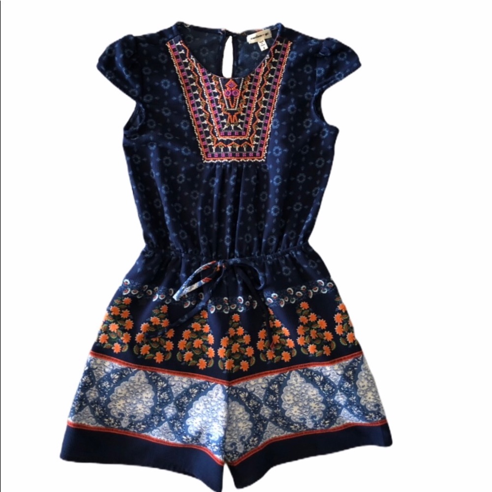 Girls Boho Romper Jumpsuit